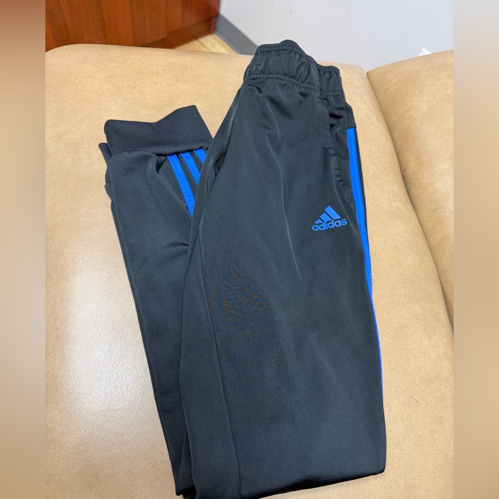 Youth Adidas black-blue Track Pants